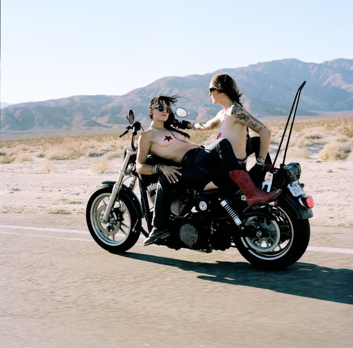 Girls on a motorcycle in Yangjiang